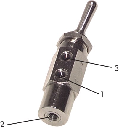 Voorbeeldig Afbeelding: 3/2-weg tuimelaarventiel met binnenschroefdraad