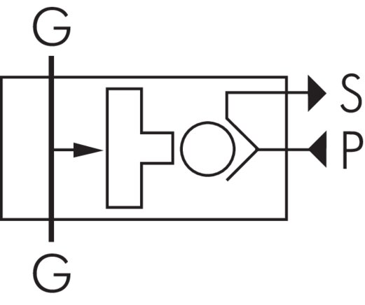 Schakelsymbool: Signaalschroefverbinding