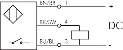 Schakelsymbool: volelektronische sensor